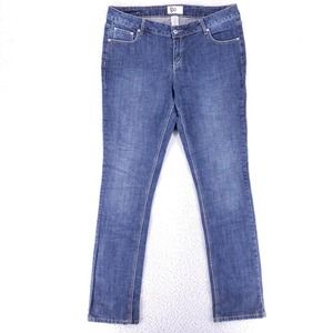So Jeans Denim Cotton Womens SZ 15 Blue Straight Stretch VTG Mid Rise 90s Slim